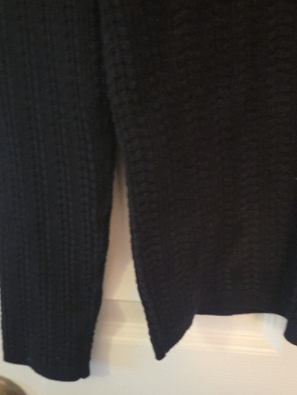 White House Black Market Black Button-Front Knit Cardigan Sweater Size Medium - Picture 4 of 9